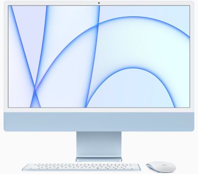 Фото 1 — Моноблок Apple iMac 24" (M1 8C CPU, 8C GPU, 2021) 8 ГБ, 512 ГБ SSD, Синий MGPL3