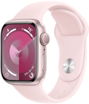 Фото 1 — Apple Watch Series 9 45 мм Розовый, спортивный ремешок