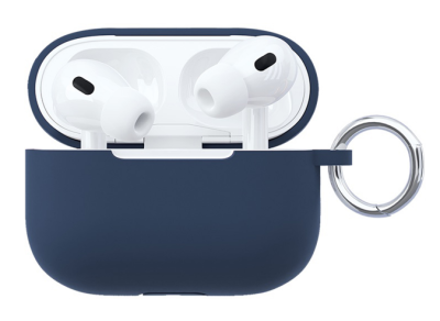 Фото 1 — Чехол силиконовый "vlp" Soft Touch Apple AirPods Pro 2, темно-синий