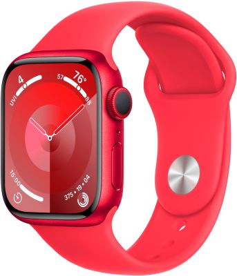 Фото 1 — Apple Watch Series 9 41 мм RED (product), спортивный ремешок